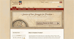 Desktop Screenshot of freedomsfrontier.org