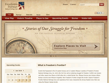 Tablet Screenshot of freedomsfrontier.org